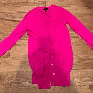 J. Crew pink cardigan, wool, size XS, perfect condition